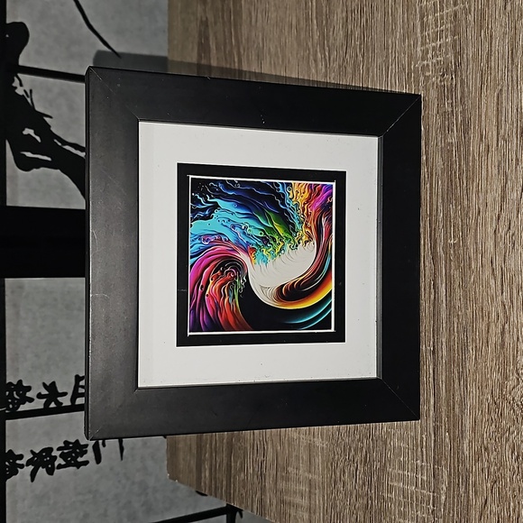 Colorful Art Watercolor Oil‎ Painting Framed Art Print - Picture 10 of 11